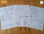Cut & Build Animal Crafts Printable Kit