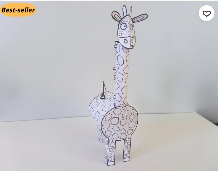 Cut & Build Animal Crafts Printable Kit