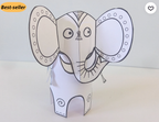 Cut & Build Animal Crafts Printable Kit